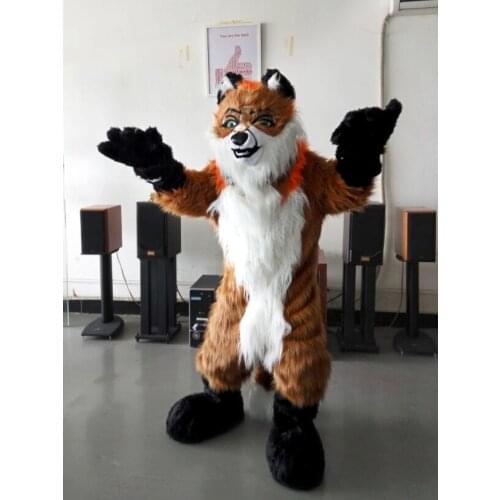 Fox Dog Fursuit Mascot Costumes Christmas Birthday Party Suit Fancy Dress Carnival Outfit Adult Size