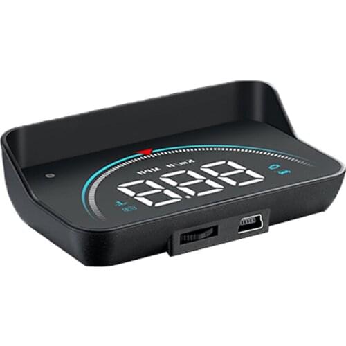 M8 Car Digital Head Up Display Overspeed MPH/KM Tired Warning Alarm Speedometer