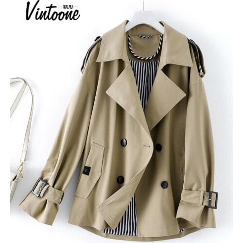 Small Short Windbreaker Womens Spring 2021 Spring New Style with Thin British Style Short Spring Coat