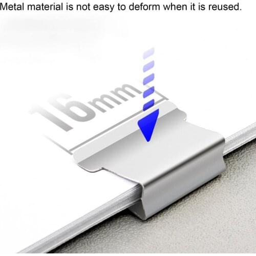 Reusable Fixed File Pusher Paper Clipper Dispenser School Clip Office Supplies Humanized Non-Slip Bumps Fast Clip Practical