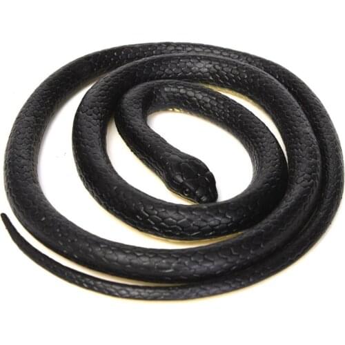 Soft Rubber Realistic Toy Snake Safari Garden Props Joke Prank Gift Novelty and Gag Playing Jokes Toys About 130cm