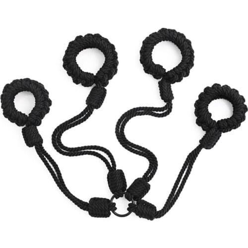 Soft Cotton Rope Handscuff Ankle Cuffs Adult Toys Bondage Gear Restraints Sex Toys Bdsm Fetish Adult Games Sex Toys for Couples