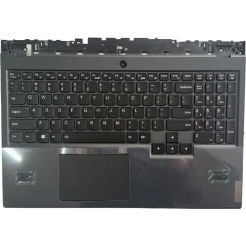 New US laptop keyboard For Lenovo Y7000 2020 keyboard with Upper case Palmrest keyboard bezel AP1HV000700 backlight
