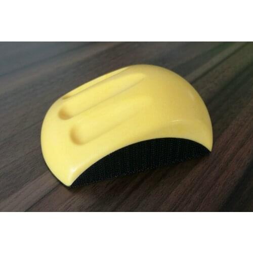 NEW 1PCS 5" Mouse Shaped Hand Sanding Pad Autohesion Sanding Disc FOR Car paint Grinding