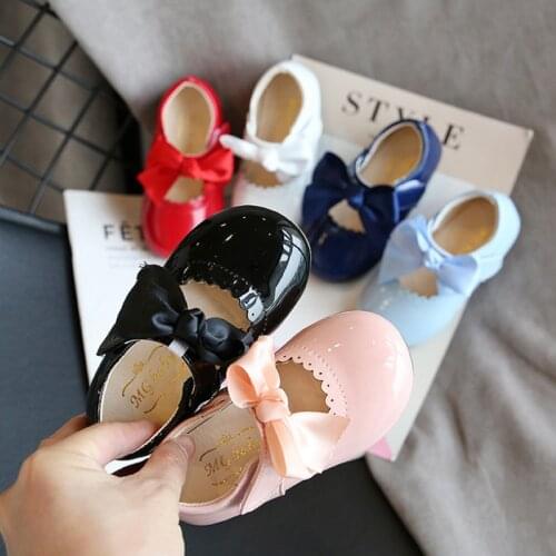 Newest Summer Kids Shoes 2020 Fashion Leathers Sweet Children Sandals For Girls Toddler Baby Breathable PU Out Bow Shoes