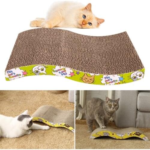 New Pet Cat Kitten Scratch Scratcher Pad Seize Catch Board Mat Catnip Bed S shape