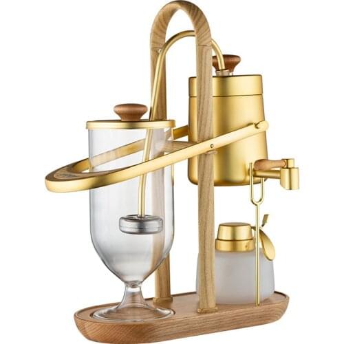 2021 New design water drop Royal balancing siphon coffee machine belgium coffee maker syphon vacumm coffee brewer