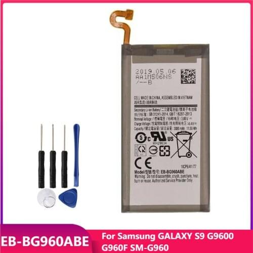 Original Phone Battery EB-BG960ABE For Samsung GALAXY S9 G9600 G960F SM-G960 Replacement Rechargeable Batteries 3000mAh