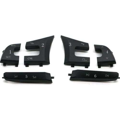 Car steering wheel trim multi-function cruise button cover control volume size button cover for Golf 7 GTS Lamando