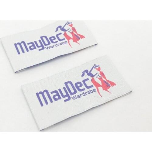 Custom Labels for Clothes Sewing Accessories Customized with Own Logo Label for Clothing Name Tag Brand Name Logo Woven Labels
