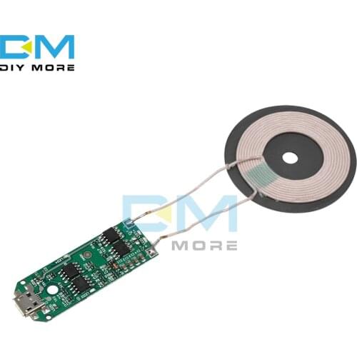 Qi Standard Wireless Charger Transmitter Module Micro USB Cell Phone Unmanned Charge Electronic Coil Charging Diy Board 5W
