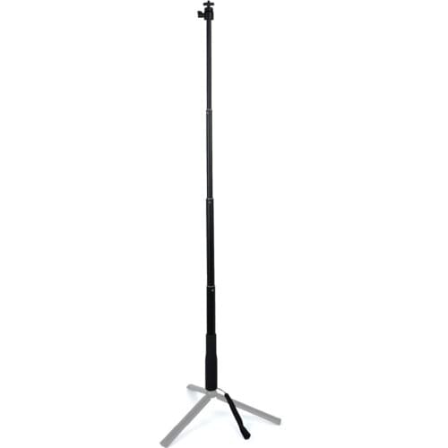 PULUZ Handheld Gimbal Aluminum Alloy Tripod Extension Rod Tube Selfie Stick with 1/4 Inch Screw Ball Head, Length: 30-90cm