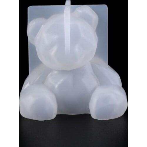 Silicone Mold Mirror 3D Molds DIY Jewelry Making Decoration Cake Fondant Epoxy Resin Crafts Pig Cute Bear Baby Necklace Pendant