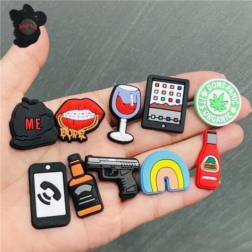 1PCS PVC Cute Cartoon Fridge Magnets Hat Wine Ipad Lips Rainbow Refrigerator Magnetic Sticker Stationery Toy DIY Home Decoration