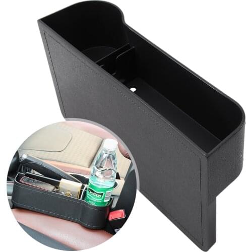 Universal Car Seat Seam Wedge Cup Box For Peugeot 107 206 207 301 307 308 3008 2008 408 508 4008 Fiat Punto 500 500L Cult Bravo