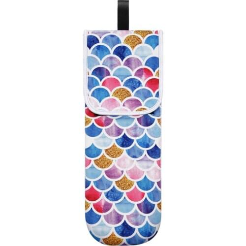 Colorful Floral Storage Bag Heat-proof Curler Holder Hair Straightener Pouch