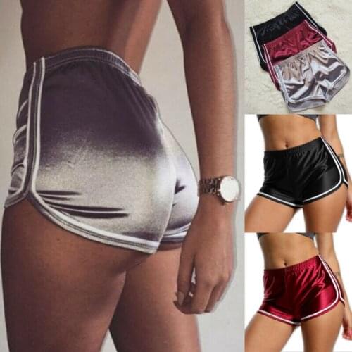 Women High Elastic Waist Shorts Fitness Slim Skinny Dancing Yoga Shorts Ladies Striped Exercise Shorts Female Girl Sports Shorts