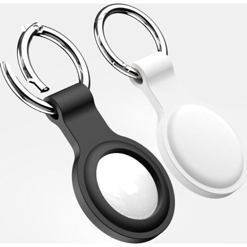 For Apple Airtags Liquid Silicone Protective Sleeve For Apple Locator Tracker Anti-lost Device Keychain Protective Sleeve