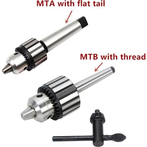 1 set morse cone MT1 MT2 MT3 MT4 B10 B12 B16 B18 light Duty key Drill Chuck 0.6-6mm 1.5-13mm 1-10MM Taper Arbor CNC machine