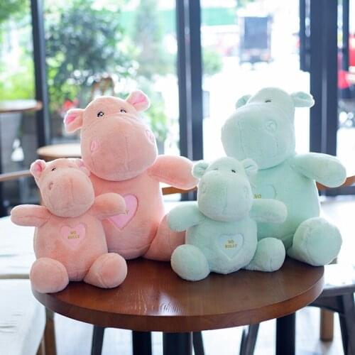 1pc 20/30cm Cute Animals Hippo Plush Toys Stuffed Dolls Soft Animal Plush Doll Pillow Toy for Children Baby Accompany Gift