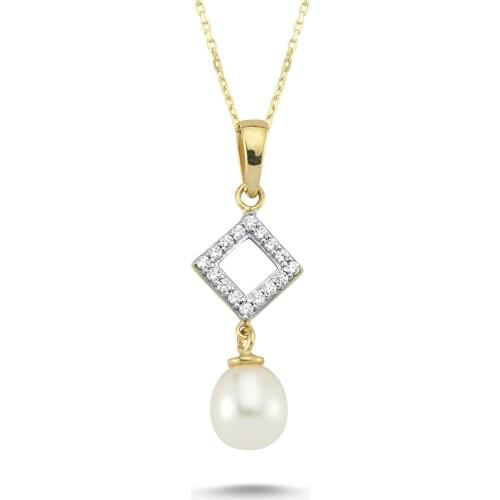 14k (585) Gold Pearl Necklace