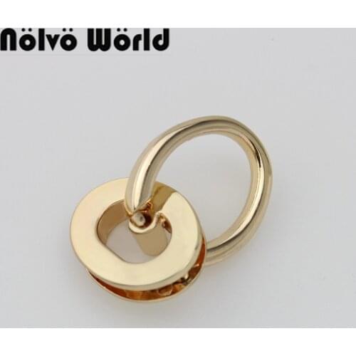 20pcs Oval screw grommet plus detachable U ring for purse bag handle,repair handbag strap connector