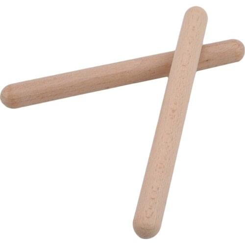 Hot Sale 2 stks/set Klassieke Orff Rhythm Sticks Muziek Hardhout Claves Percussie Instrument Rhythm Sticks Baby Speelgoed