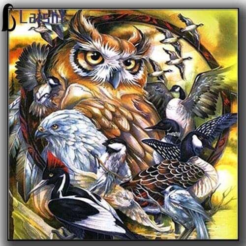 Diamond Painting Animal Colorful Full Drill Round Animal totem Embroidery Sale Picture With Rhinestone Hobby Handmade Room Decor