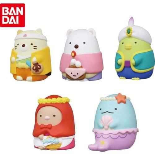 Bandai Genuine Gashapon Sumikko Gurashi Modeling Series Cute Anime Action Figure Collectable Model Gacha Toys for Kids
