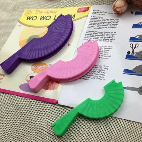 Free Shipping Pom Pom yarn Maker Fluff Ball knitting loom easy knitted handmade crafts 3 sizes Needle Craft Knitting Tool DIY