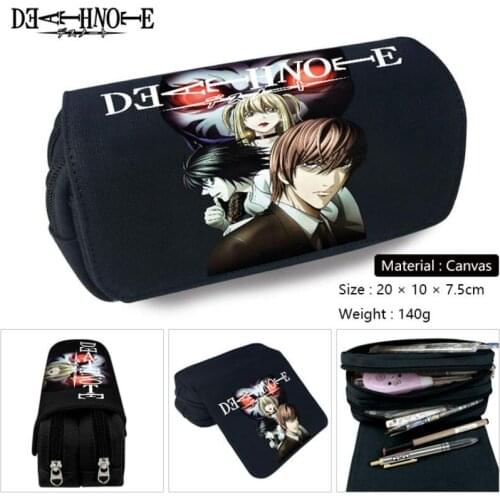 Anime Death Note Cosplay Pencil Case Cosmetic Bag Stationery Box Students School Pen Pencile Pouch Bags Gift