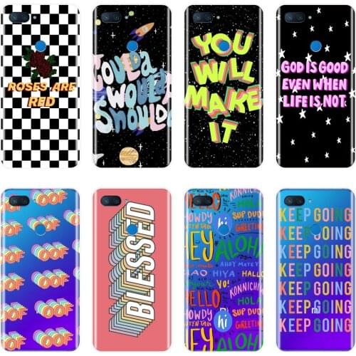 Phone Case For Xiaomi Mi A1 A2 Lite 8 SE 5 5C 5S 5X 6 6X Plus Silicone Quotes Star Space Back Cover For Xiaomi MiA1 MIA2 Mi8