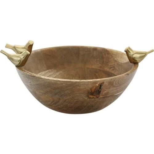 Vitale Diya Wooden Bird Bowl DİYA HARDAL Wooden Bird Bowl Decor