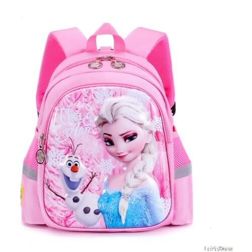 Disney elsa Children Cartoon Frozen elsa Animal Design Backpack Figure Girls Boys Pattern bag Kindergarten Schoolbag Gift