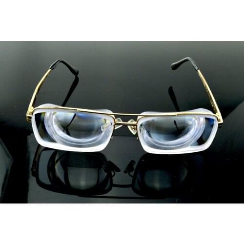 DOUBLE FRAME AVIATION GOLD HIGH MYOPIA MYOPIC GLASSES -16D
