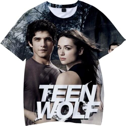 TV Series Teen Wolf 3D Printed T Shirt Women Men Summer Fashion Popular Casual Funny Short Sleeve Oversize Top