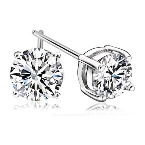 Gde silver stud earring stud earring female earrings brief accessories 925 pure silver stud earring silver jewelry