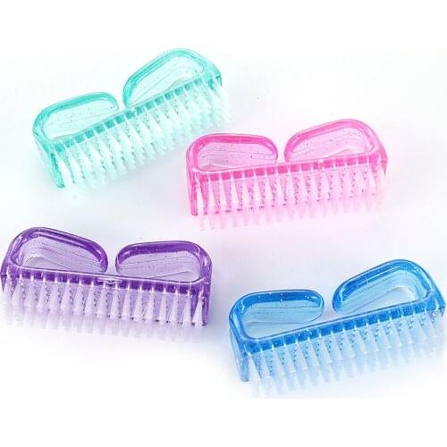 1 Pcs 4 Types Nail Cleaning Tools Remove Dust Powder Brush Nail File Art for Manicure Pedicure Acrylic Makeup Brushes Face Care