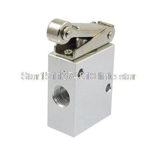 JM-07 1/4 PT Thread 2 Position 3 Way Roller Type Mechanical Pneumatic Valve