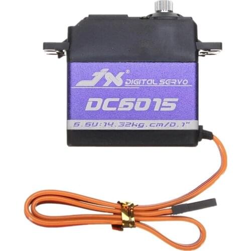 JX Servo DC6015 15kg 0.1sec 6.6V Aluminium Shell Metal gear Core Digital Standard for RC plane car crawler 1/8 1/10 DS3325MG
