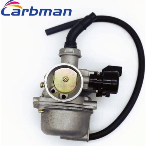 Carbman Carb Carburetor for ATV PZ19 Cable Choke Carb for Chinese Made 50cc 70cc 90cc 100cc 110cc 125cc Dirt Bike Scooter