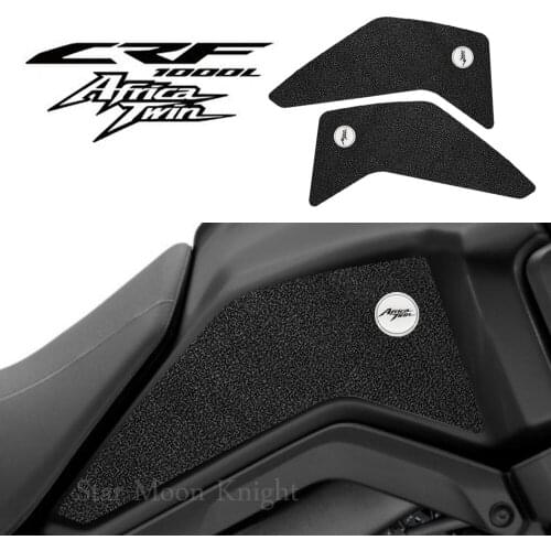 Motorcycle leather Tank Pad Protector Sticker Decal Gas Knee Grip Tank Traction Pad For Honda CRF1000L ADV Africa Twin 2016-2019