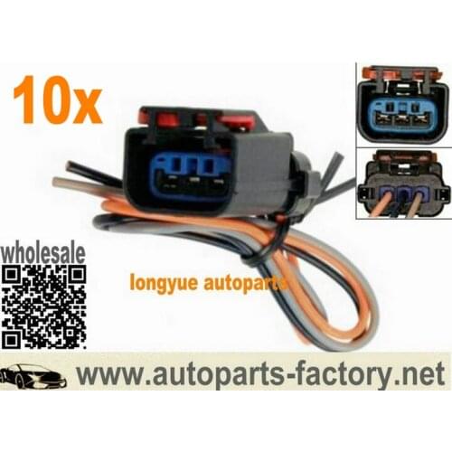 Longyue 10pcs Ignition Coil Connector Wiring Harness for Wells Dodge Caravan Grand Caravan