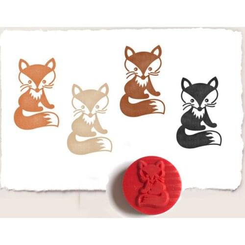 MEET HUANG 2.5cm MISTER FOX decoration stamp rubber stamps for scrapbooking stationery DIY craft standard stamp