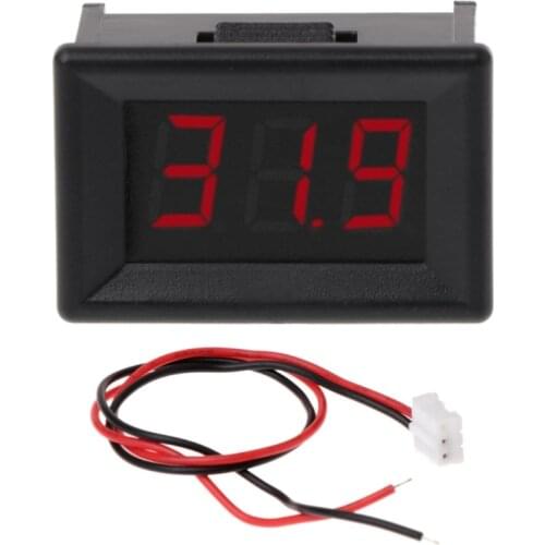 DC 2.4V-30V 2Wires Voltmeter Mini 0.36" Digital Voltage Gauge Meter for Auto Car