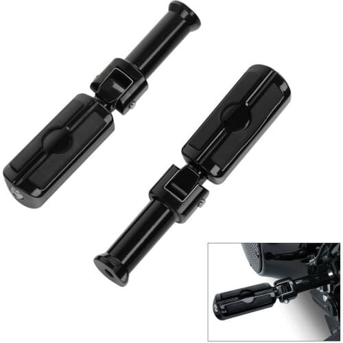 Motorcycle Black Passenger Footpegs For Harley Softail Models Deluxe Fat Bob 2018-2020