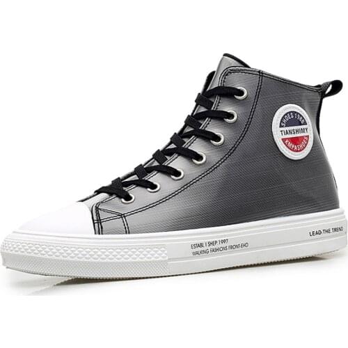 TaoBo High Top Color Canvas Shoes for Men Size 39-45 Waterproof Autumn Vulcanized Shoes цветные туфли на холсте