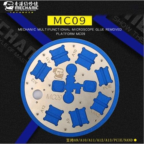 Microscope Base Glue Remover Platform for CPU A9 A10 A11 A13 Fingerprint Sensor Repair Tools for iPhone 6/6P/6S/6SP/7/7P/8/8P