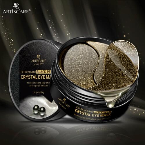 ARTISCARE Eye mask Collagen Black Pearl Crystal Eye Patches Eye Bags Remove Dark Circles Moisturizing Anti Aging Wrinkles