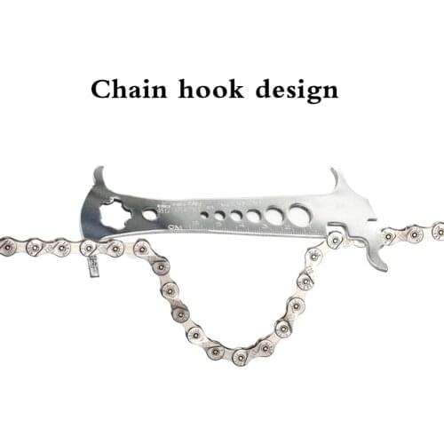 Chain Checker Portable Chain Wear Indicator Bike Accessory for Bike Chain Sturdy Metal Practical in Use Multiple Purposes